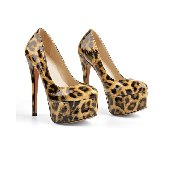 Platform Pumps Stiletto Size 9.5 - Picture 2 of 7